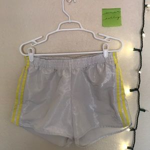 Adidas - White Shiny - Active Shorts - Size M